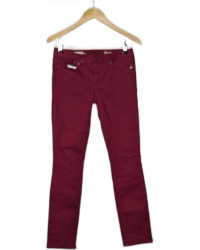 Gap Jean Droit Femme 34 - T0 - Xs Jeans - Rouge