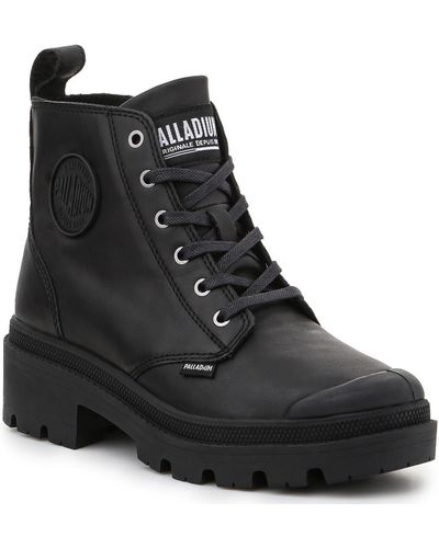 Palladium Pallabase Leather 96905-008-M Chaussures - Noir