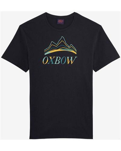 Oxbow T-shirt Tee-shirt manches courtes imprimé P2TINUDA - Noir