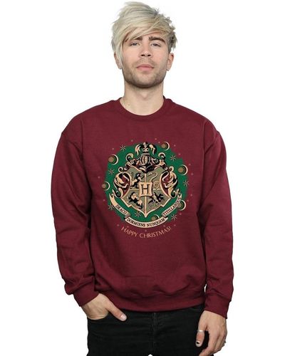 Harry Potter Sweat-shirt Christmas Wreath - Rouge