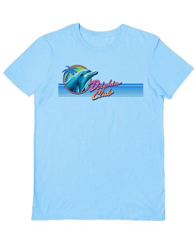 Steven Rhodes T-shirt Dolphin Club - Bleu