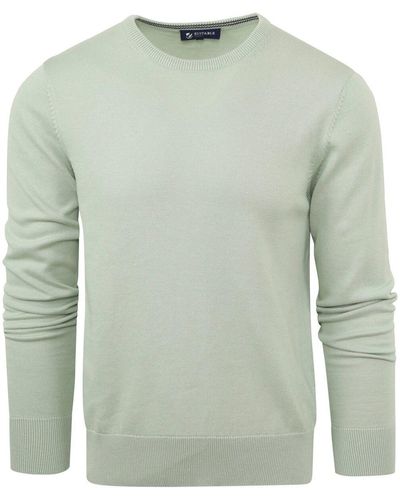 Suitable Sweat-shirt Respect Pull Oinix Col Rond Vert Clair