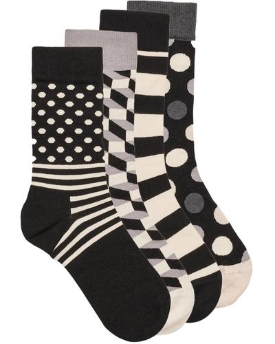 Happy Socks Chaussettes hautes CLASSIC BLACK - Noir