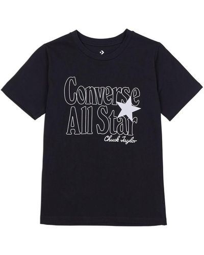 Converse T-shirt A Star Graphic Tee - Noir
