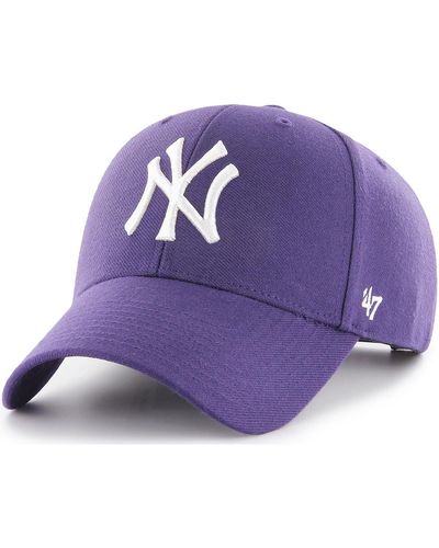 '47 Casquette 47 CAP MLB NEW YORK YANKEES MVP SNAPBACK PURPLE - Violet