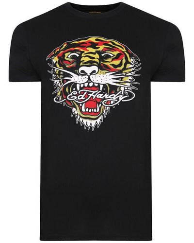 Ed Hardy T-shirt - Mt-tiger t-shirt - Noir
