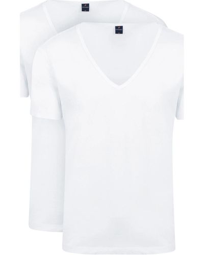 Suitable T-shirt Vitaru T-Shirt Col V Profond Blanc 2-Pack