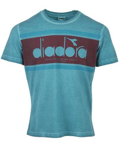 Diadora T-shirt Tshirt Ss Spectra Used - Bleu