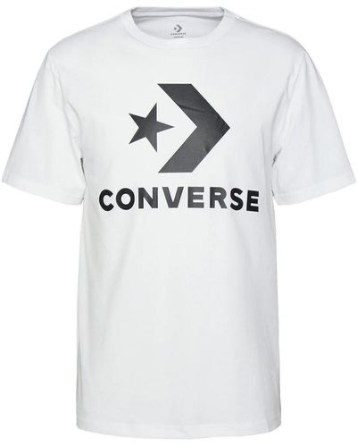 Converse Polo LOGO STAR CHEV SS TEE - Blanc