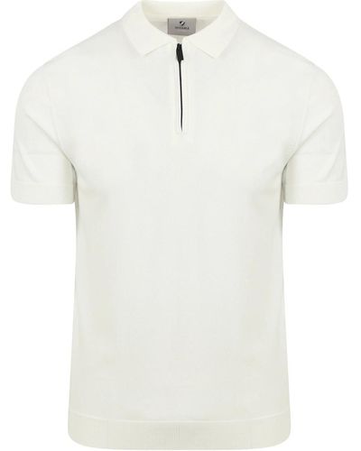 Suitable T-shirt Polo Cool Dry Knit Off White - Blanc