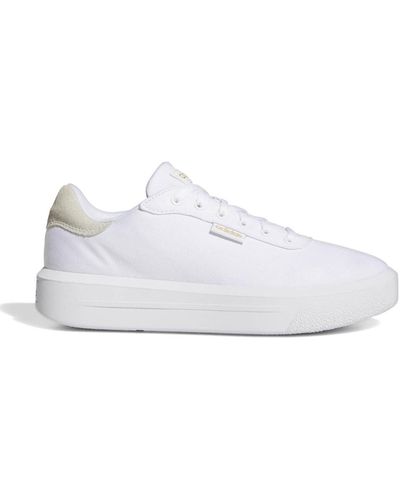 adidas Chaussures de skate plateforme pour femme - Blanc