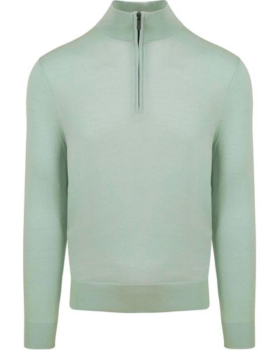 Suitable Sweat-shirt Merino Half Zip Sweater Vert