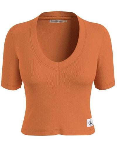 Calvin Klein T-shirt 153187VTAH23 - Orange