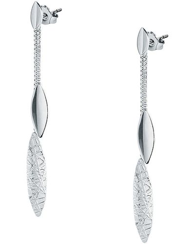 Cleor Boucles oreilles Boucles d'oreilles en argent 925/1000 - Blanc