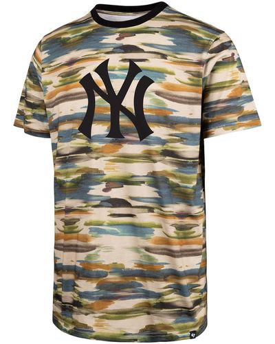 '47 T-shirt 47 TEE MLB N Y YANKEES FISHERMAN CAMO REPEAT ECHO FISHERCAMO - Multicolore