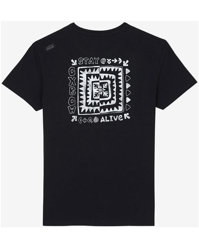 Oxbow T-shirt Tee shirt manches courtes graphique TAPUIO - Noir