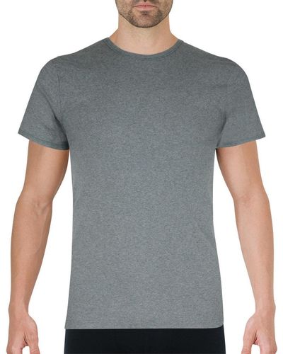 EMINENCE T-shirt Tee-shirt col rond Pur coton Premium - Gris
