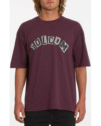 Volcom T-shirt Camiseta Hi School Multiberry - Violet