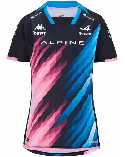 Kappa T-shirt Maillot Kombat Lady Gasly BWT Alpine F1 Team 2024 - Bleu