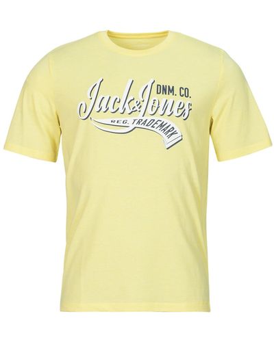 Jack & Jones T-shirt JJELOGO TEE SS O-NECK 2 COL SS24 SN - Jaune