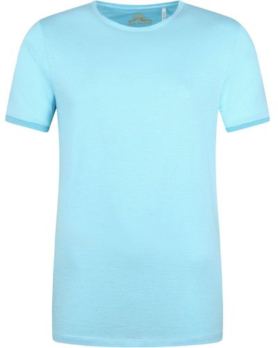BLUE INDUSTRY T-shirt M86 T-Shirt Rayures Bleu