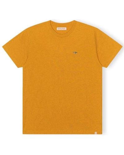 Revolution T-shirt T-Shirt Regular 1340 SHA - Orange/Melange