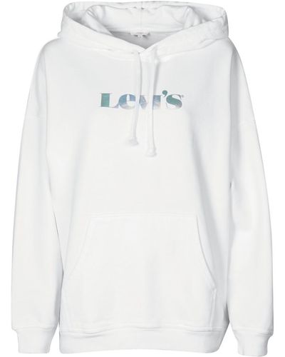 Levi's Sweat-shirt GRAPHIC RIDER HOODIE - Blanc