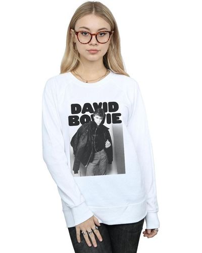 David Bowie Sweat-shirt Jacket Photograph - Blanc
