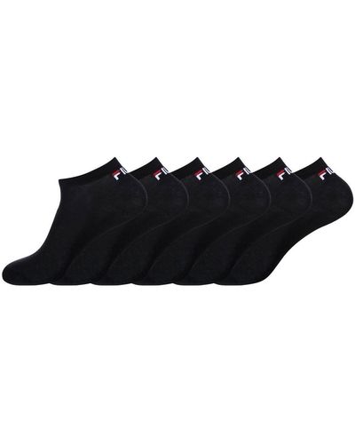 Fila Lot de 6 Paires de Tiges Courtes ,Noir,43-46