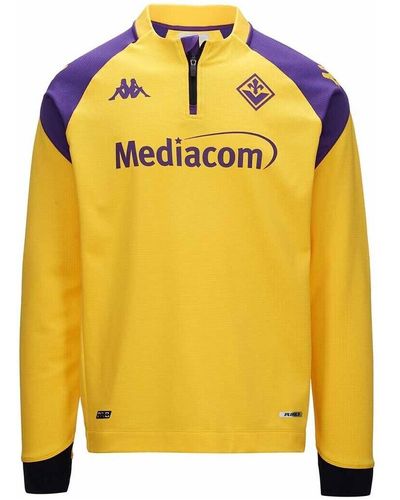 Kappa Sweat-shirt Sweatshirt Ablas Pro 7 ACF Fiorentina 23/24 - Jaune