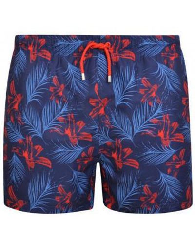 Mariner Pyjamas / Chemises de nuit Short de bain et pochon de rangement assorti Hawaï - Bleu