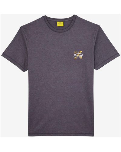 Oxbow T-shirt Tee-shirt manches courtes imprimé P2TAMNOS - Violet