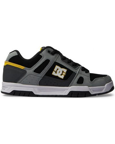 DC Shoes Chaussures de Skate STAG grey yellow - Noir