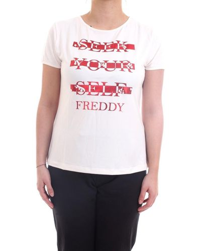 Freddy T-shirt S1WSLT6 T-Shirt/Polo Lait - Blanc