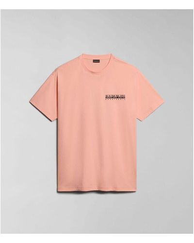Napapijri T-shirt S-BOYD NP0A4HQF-P1I PINK SALOMON - Rose