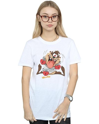 Dessins Animés T-shirt Taz Valentine's Day Madly In Love - Blanc