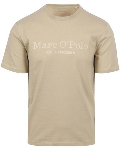 Marc O' Polo T-shirt T-Shirt Logo Beige - Neutre