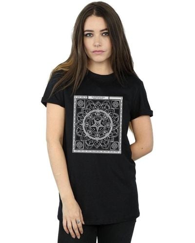 Super.natural T-shirt Pentagram Pattern - Noir