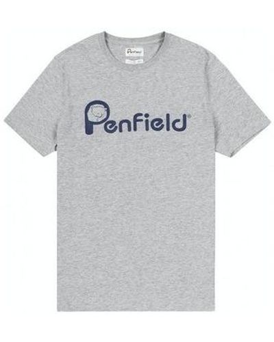 Penfield T-shirt T-shirt Bear Chest - Gris