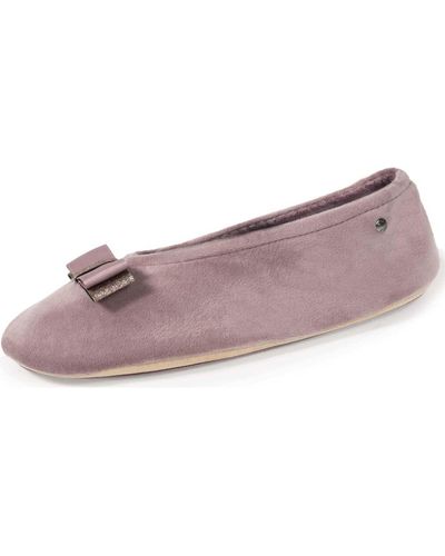 Isotoner Chaussons Chaussons Mules nœud gros-grain - Violet