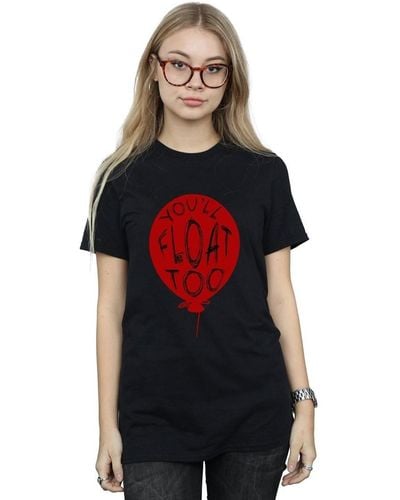 It T-shirt Pennywise You'll Float Too - Rouge