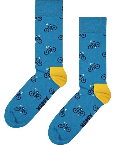 Happy Socks Chaussettes Chaussettes Bike - Bleu
