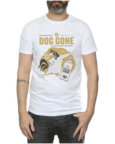 Dessins Animés T-shirt Dog Gone - Blanc
