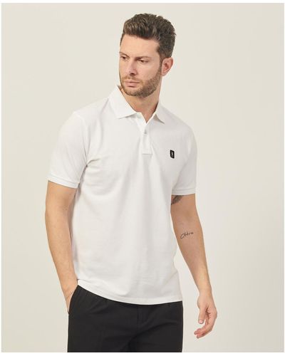 Refrigue T-shirt Polo avec patch logo - Blanc