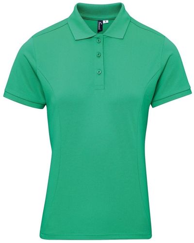 PREMIER T-shirt Coolchecker Plus - Vert