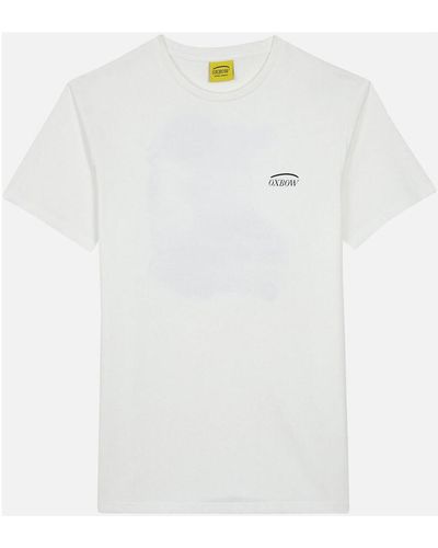 Oxbow T-shirt Tee shirt manches courtes graphique TEARII - Blanc