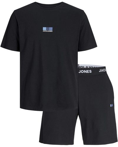 Jack & Jones Pyjamas / Chemises de nuit Pyjama court coton fermé - Noir