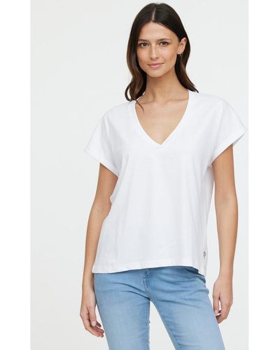 Lee Cooper T-shirt T-shirt ALYS MC Optic white - Blanc