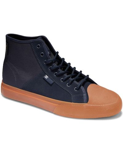 DC Shoes Chaussures de Skate Manual Hi Wnt - Bleu