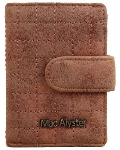 Mac Alyster Porte-monnaie Porte cartes 726 Mellow RFID surpiqué - Violet - Marron